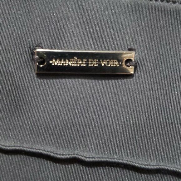 Maniere De Voir Stylish Silver Gorpcore Pants with Cargo Pockets Size 4 - Picture 7 of 16